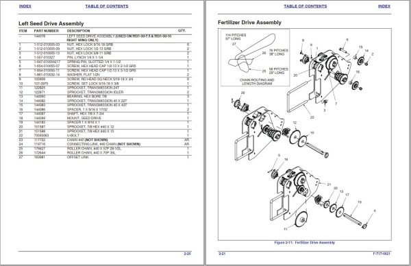 Landoll Grain Drill 5531 Parts Manual F 717 0921 1
