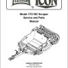 Landoll Icon Scraper 17C 19C Service and Parts Manual F 974 0118