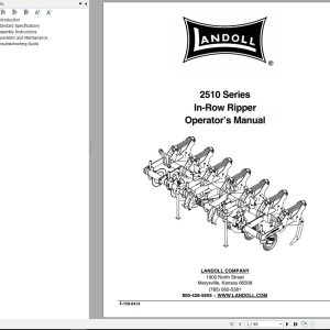 Landoll In Row Ripper 2510 Series Operator’s Manual