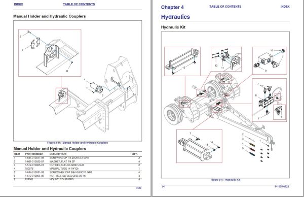 Landoll In Row Ripper Standard Heavy Duty Caddy 2512 Parts Manual F 1075 0722 1