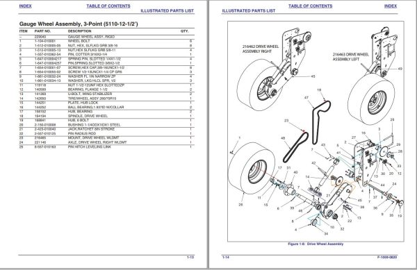 Landoll Native Grass Drill 5110NG Parts Manual F 1059 0820 1