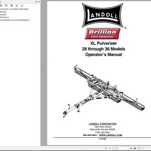 Landoll Pulverizer XL28 Through XL36 Operators Manual F 791R0