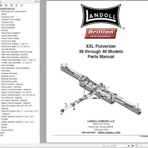 Landoll Pulverizer XXL38 Through XXL46 Parts Manual F 793 0522