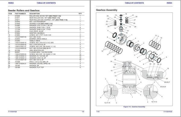 Landoll Sure Stand Seeder 4610 16 Parts Manual F 1133 0123 1