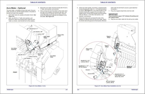 Landoll Sure Stand Seeder SSP4 SSP5 SSP6 Operator’s Manual 7K555 0221 1
