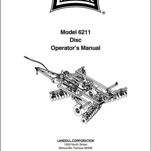 Landoll Tandem Disc Harrow 6211 Operator’s Manual F 841 1118