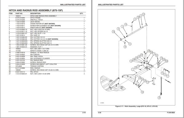 Landoll Tilloll 875 Parts Manual F 249 0920 1
