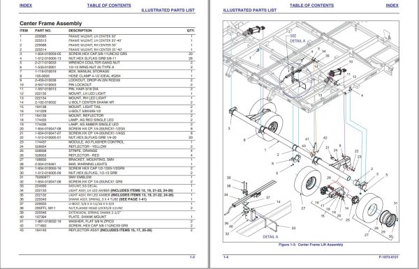 Landoll Tilloll 877 Parts Manual F 1073 0121 1