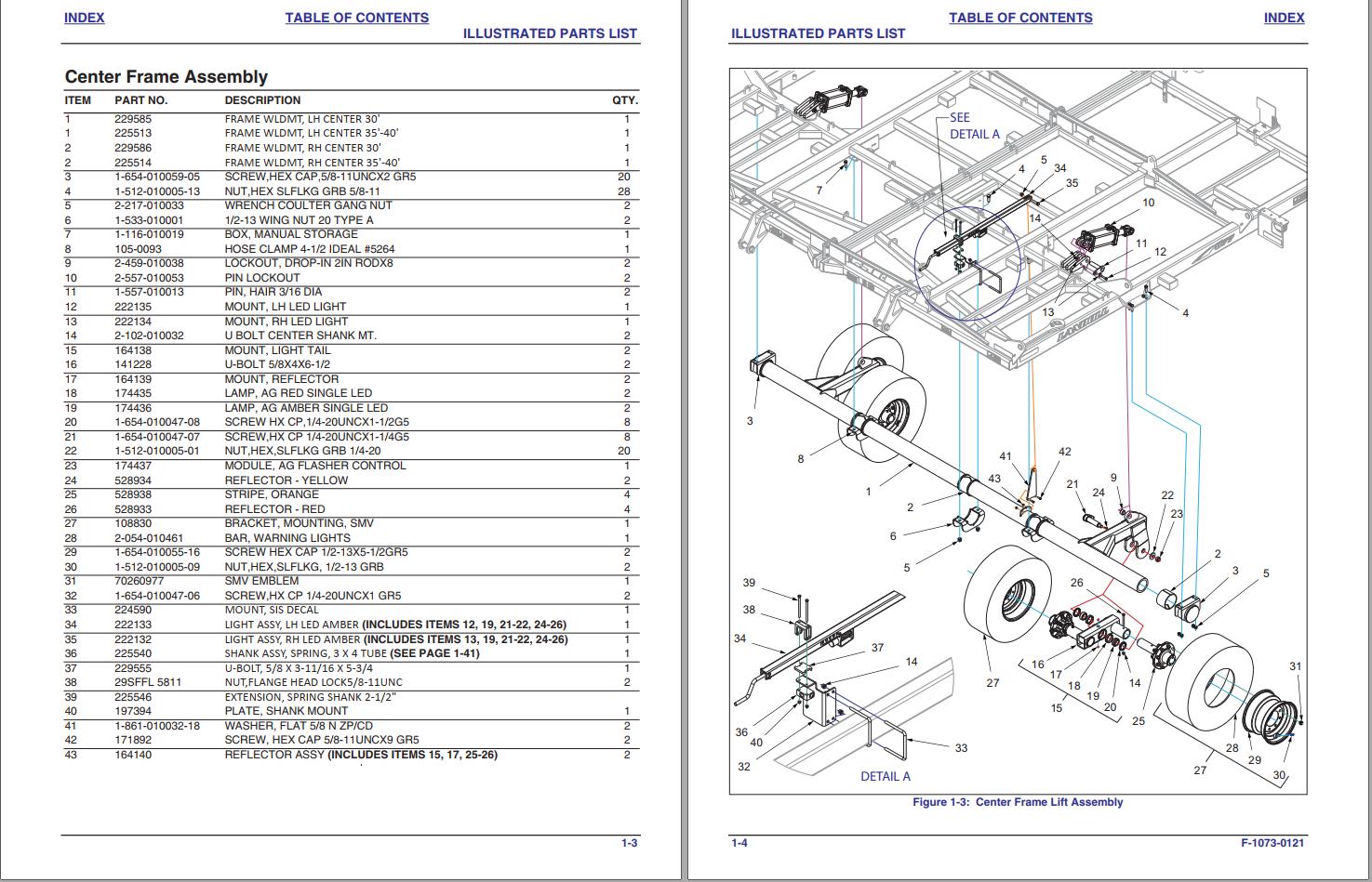 Landoll Tilloll 877 Parts Manual F10730121