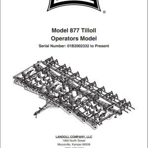 Landoll Tilloll 877 Series Operator’s Manual F 1072 0121