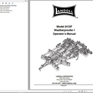 Landoll Weatherproofer I 2410F Operators Manual F 735 0114