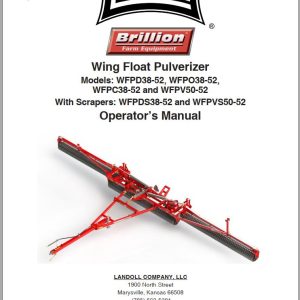 Landoll Wing Floating Pulverizer WFPD38 52 to WFPV50 52 Operators Manual