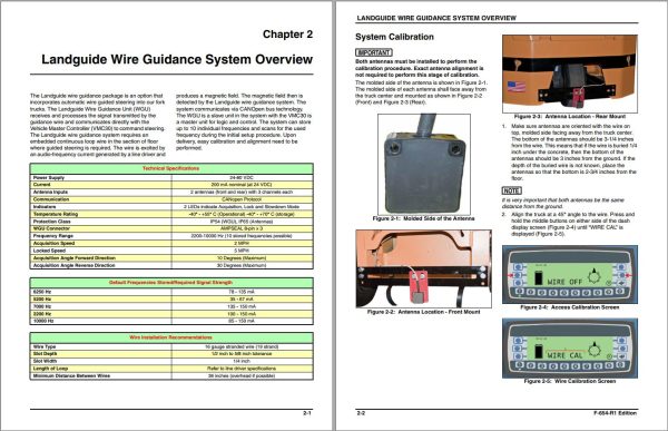 Landoll Wire Guidance System Operator’s Parts and Service Manual F 654 R1 1