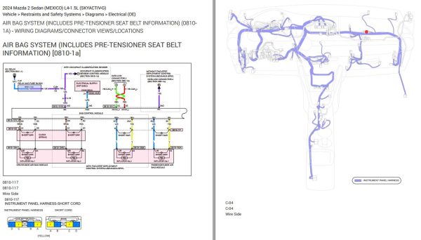 Mazda 2 2024 L4 1.5L Electrical Wiring Diagram 2