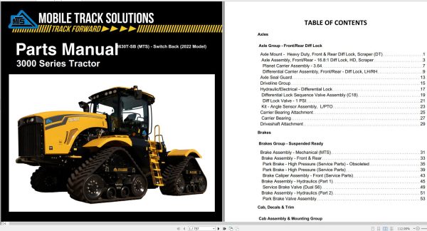 Mobile Track Solution Machine 5.52 GB PDF Collection Parts Catalog 5