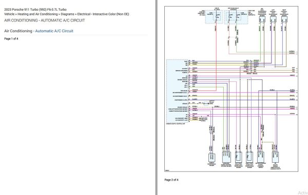 Porsche 911 Turbo 992 2023 Electrical Wiring Diagram 1