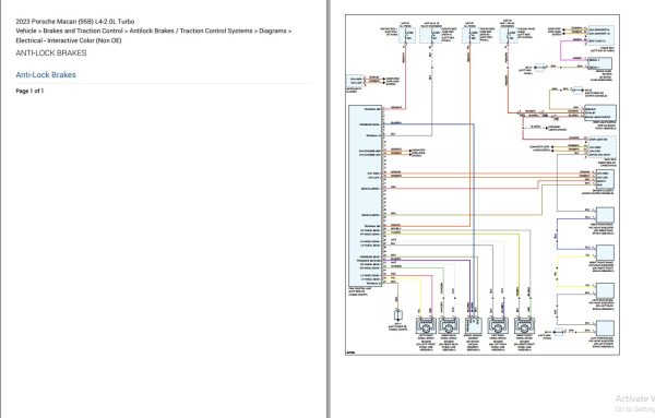Porsche Macan 2023 Electrical Wiring Diagram 2