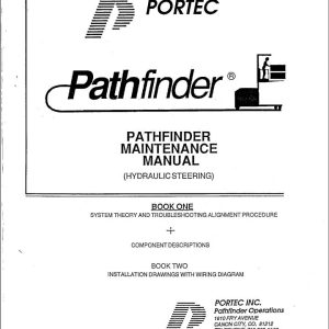 Portec Pathfinder Hydraulic Steering Maintenance Manual
