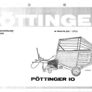 Pottinger Agricultural 10 Parts Catalog