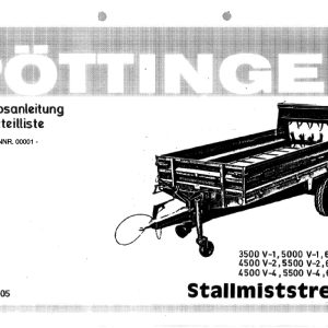 Pottinger Agricultural 3500 to 6500 Parts Catalog