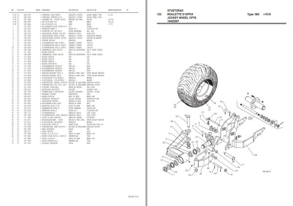 Pottinger Agricultural 65 Nova Parts Catalog 1