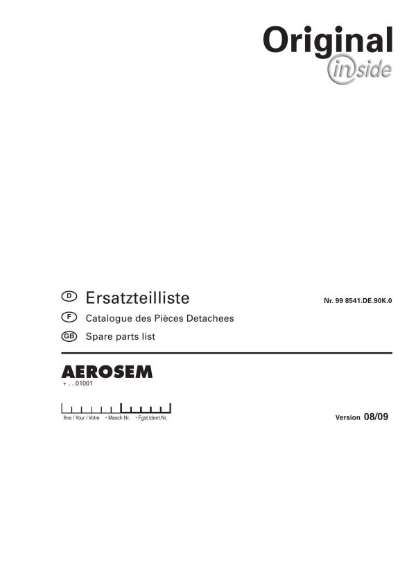 Pottinger Agricultural Aerosem Parts Catalog