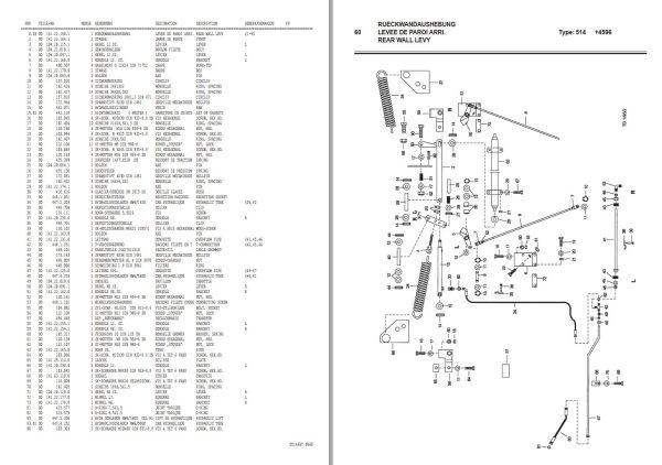 Pottinger Agricultural Boss 2 H Parts Catalog 1
