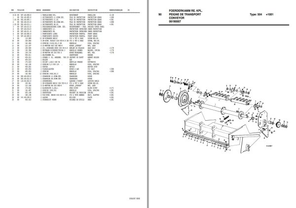 Pottinger Agricultural Boss Junior I Parts Catalog 1