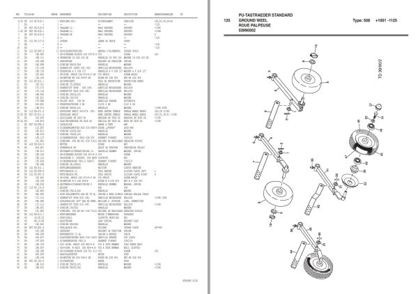 Pottinger Agricultural Boss Junior II 2 22H Parts Catalog 1