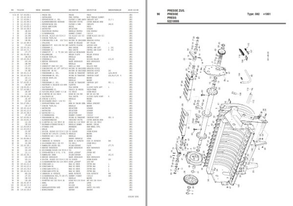 Pottinger Agricultural Boss L 25 T Parts Catalog 1