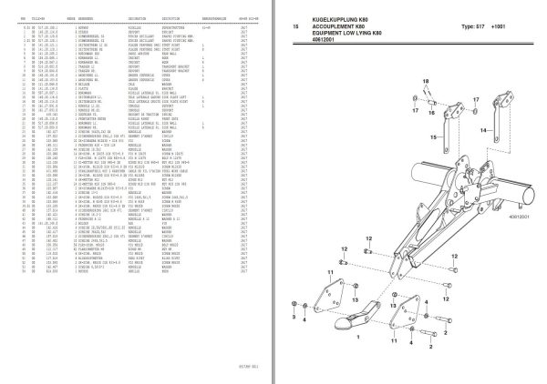 Pottinger Agricultural Boss L T L 22 T Parts Catalog 1