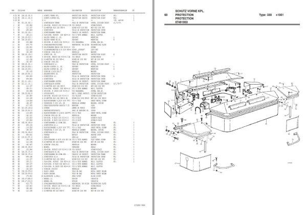 Pottinger Agricultural CAT 190 Plus Conditioner Parts Catalog 1