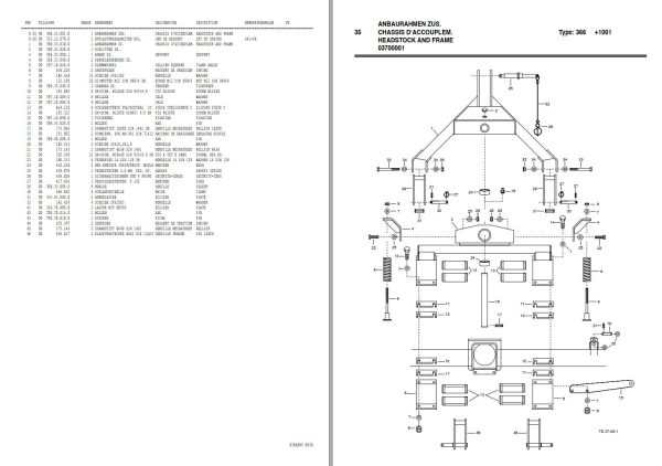 Pottinger Agricultural CAT 220 Alpin Parts Catalog 1