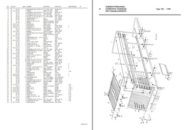 Pottinger Agricultural Ernteprofi 3 Parts Catalog 1