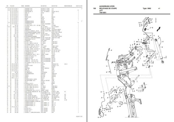 Pottinger Agricultural Eurocat 272 ED Parts Catalog 1