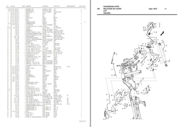 Pottinger Agricultural Eurocat 272 Parts Catalog 1