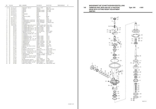Pottinger Agricultural Eurocat 276 F Parts Catalog 1