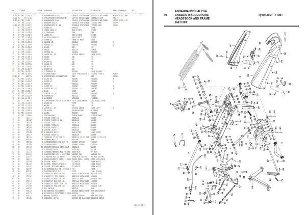 Pottinger Agricultural Eurocat 311 Parts Catalog 01.12 1