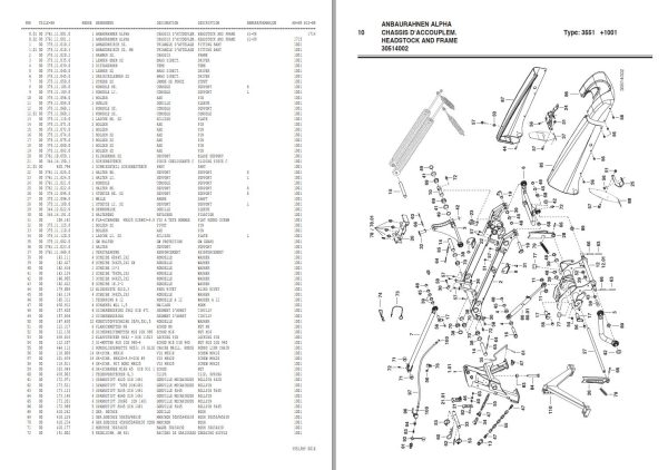 Pottinger Agricultural Eurocat 311 Parts Catalog 07.14 1