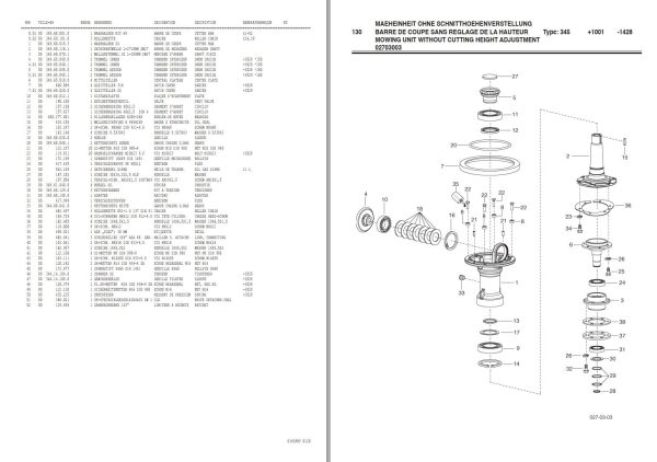 Pottinger Agricultural Eurocat 316 F Parts Catalog 1