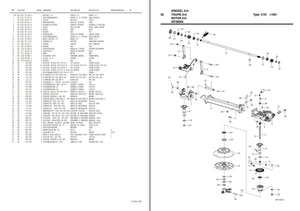 Pottinger Agricultural Eurohit 105 A Parts Catalog 1