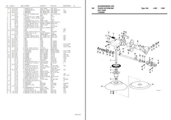 Pottinger Agricultural Eurohit 47 A N H Parts Catalog 1