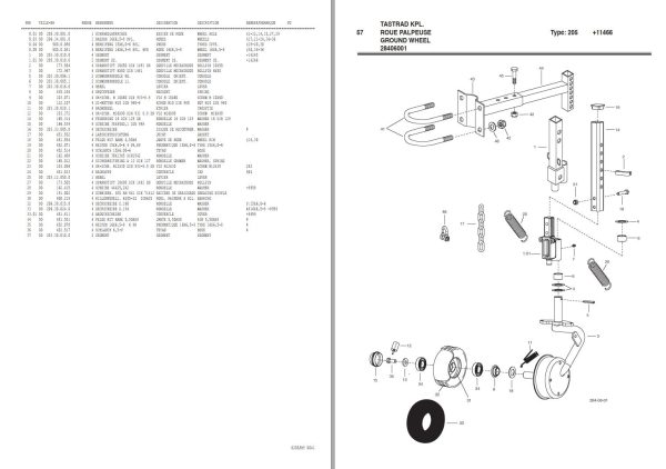 Pottinger Agricultural Eurohit 54 A N Parts Catalog 1