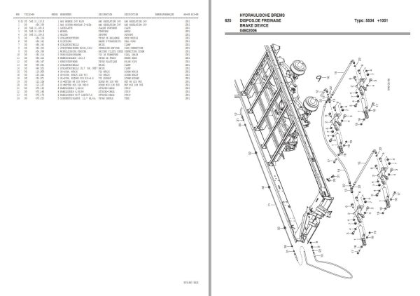 Pottinger Agricultural Europrofi 5100 Parts Catalog 1