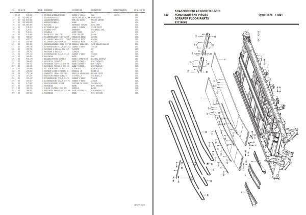 Pottinger Agricultural Europrofi 5510 Combiline Parts Catalog 1