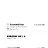 Pottinger Agricultural Eurotop 881 A Parts Catalog