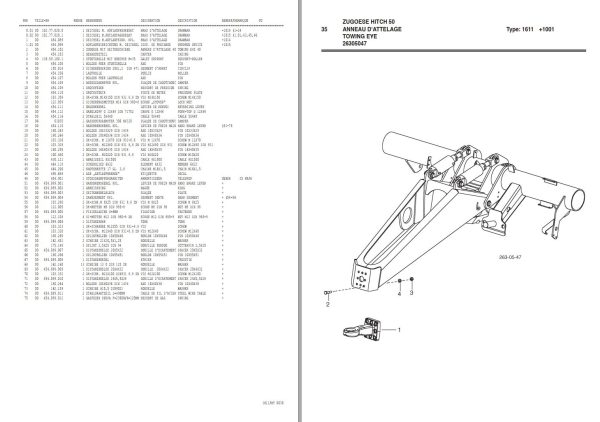 Pottinger Agricultural Faro 3500 Parts Catalog 1