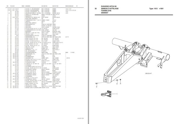 Pottinger Agricultural Faro 4000 Parts Catalog 1