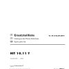 Pottinger Agricultural Hit 10.11 T Parts Catalog