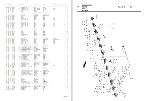 Pottinger Agricultural Hit 12.14 T Parts Catalog 1